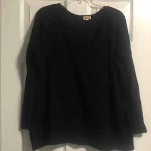 Piko Black V-neck sweater medium